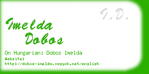 imelda dobos business card